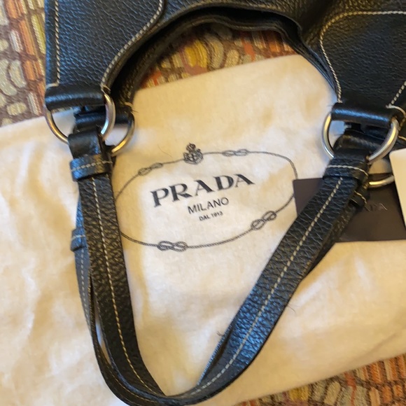 Genuine Black Leather Prada Bag - Picture 5 of 11